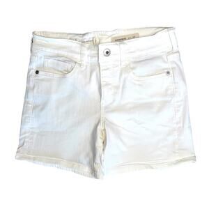 ANTHROPOLOGIE PILCRO AND THE LETTERPRESS Women’s White Slim Boyfriend Shorts